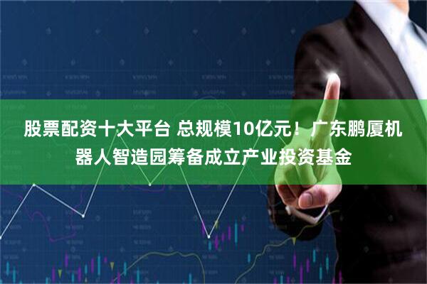 股票配资十大平台 总规模10亿元！广东鹏厦机器人智造园筹备成立产业投资基金